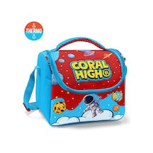 Coral High Kids Kırmızı Mavi Astronot Uzay Desenli Thermo Beslenme Çantası 37145 Kırmızı