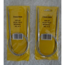 Çelik Telli Misinalı Şiş 100 Cm 4,5 No 2 Adet