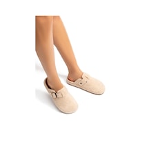 Twigy Tuana Kadın, Garson Boy Ev Terliği Krem 36/40 EE0202 Krem