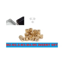 Insert Çakma Somun M2-M2.5-M3-M4-M5 50 Adet Set