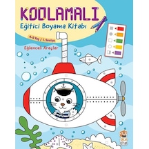 Eğlenceli Araçlar 4 - 5 Yaş - Kodlamalı Eğitici Boyama Kitabı - 1.Seviye - Sincap Kitap