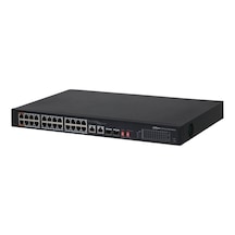 Dahua Pfs3226-24et-240 24 Port 10/100 + 2xgb Rj45/2xgb Sfp Uplınk Combo 240w Poe Rackmount Swıtch