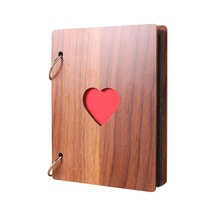 Sones 6 İnç 32 Sayfa Ahşap Fotoğraf Albümü Bebek Büyüme Hafıza Yaşam Fotoğraf Kayıt Defteri Kahverengi