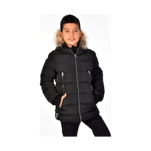 Benitto Kids Natürel Kürklü Erkek Çocuk Mont 51248-siyah Siyah