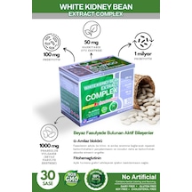 White Kidney Bean Beyaz Fasülye içeren Gıda Takviyesi 30 Şase