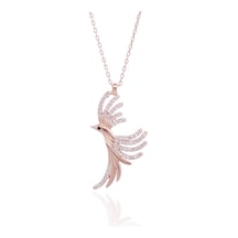 Minamis Silver Taşlı Anka Kuşu Kolye-2189