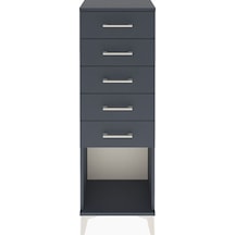 Arges Dolap 5 Çekmeceli 44x30x134 Antrasit-antrasit Antrasit