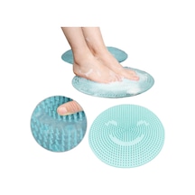 Lif Kese Banyo Masaj Paspası Silikon Fırçalı Ayaklar İçin Topuk Masaj Matı