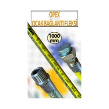 Doğalgaz, Ocak Bağlantı Fleksi 1000 Mm 1 Metre Uzunluğunda Naturel 1/2 Lik