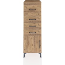 Kronos Dolap 4 Çekmeceli Tek Kapaklı 44x59x134 Çam-çam Çam