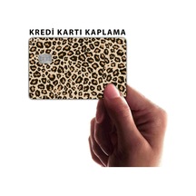 Leopar Desenli - Papara Tosla Kart Kaplama Stickeri Kredi Kartı Için Uyumlu Diğer