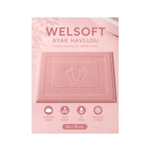 Welsoft Ayak Havlusu-paspası Ayak İzli Desenli