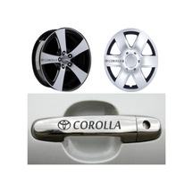Toyota Corolla Kapı Kolu Jant Sticker Yapıştırma 8 Ad