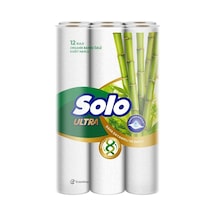 Solo Ultra Kağıt Havlu 12 Li Paket Rulo Organik Bambu Pamuk Özlü
