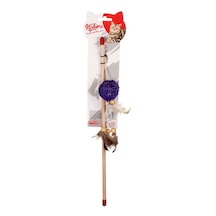 Natura PTC-020 40 CM Uzun Tüylü Bambu Top Kedi Oltası