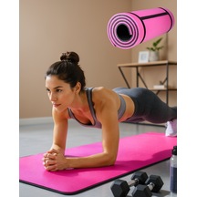 10 Mm Kalınlıkta Çift Taraflı Yoga Matı Esnek Dayanıklı Çok Renkli