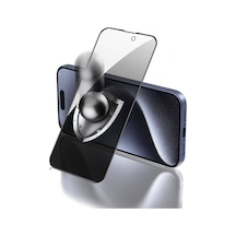 Kilifone - Apple iPhone 15 Uyumlu - Ekran Koruyucu Rika Premium Privacy Hayalet Temperli Cam Ekran Koruyucu - Şeffaf