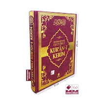 Tecvidli Kuran-ı Kerim Rahle Boy Bordo