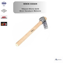 Sait Demirci Minik Keser, Ahşap Saplı Dövme Çelik Pratik Profesyonel Seri İş Keseri