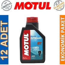 Motul Marine Outboard 2t 1 Lt 2 Zamanlı Tekne Motor Yağı 12 Adet