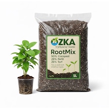 Rootmix 5l Fide Ve Çiçek Toprağı Cocopeat + Perlit + Torf Karışımı Saksı, Fide Ve Süs Bitkileri İçin Hazır Yetiştirme Ortamı 5 Litre