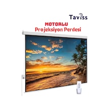 240x200 Cm Motorlu Kumandalı Projeksiyon Perdesi