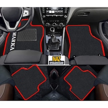 Jaguar Xf 2008 - 2015 Siyah Halı Kırmızı Kenar Petek Topuk