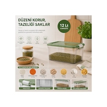 Emilahome Stack Box -saklama Kabı Klipsli 12 Lt Yeşil - 870566450 Yeşil