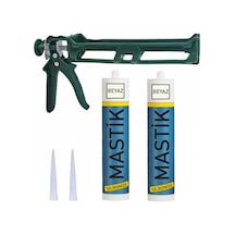 Aletçantam Çekomastik Seti -2 Adet Beyaz Silikonize Mastik + Sili Beyaz Beyaz