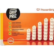 Tuncmatık Powerstrıp4 4 Lü 1,5m Iec 66884-1:2022 Standartı, Fr Alev Almaz Anahtarlı Grup Priz