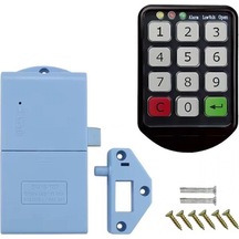 Powermaster Pm-26724 Tuş Şifreli Siyah Çekmece Dolap Kilidi 2'li Paket