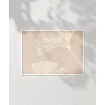 Çerçevesiz Poster Ginkgo Yaprağı Minimalist