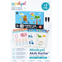 Akıllı Kartlar Yaz Sil Montessori Eğitim Seti Tekrar Kullanılabilir Okul Öncesi Eğitim Kitabı Kalem Kontrolü, Harf, Sayı, Matematik, Çizgi Çalışmaları Eğitici Aktivite Defteri 3-6 Yaş