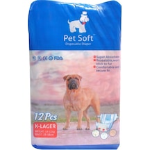 Pet Soft Köpek İçin Alt Tuvalet Bezi XL Boy 12'li 8 - 58 CM