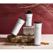 Star Termos Star Mug 250 Ml Opak Seri - Beyaz Piknik Kamp Outdoor Ofis Otel Kafe Okul Kampüs Beyaz