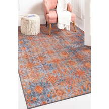 Funk Modern Dokuma Taban Dekoratif Turuncu Halı (Al 06)