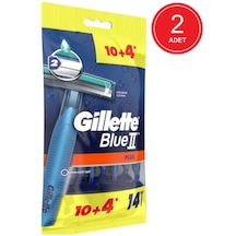 Gillette Blue2 Plus  Kullan-At Tıraş Bıçağı 2 x 14'lü