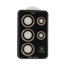 Joko Samsung Galaxy Uyumlu S23 Ultra Pvd Metal Kamera Lens - Gold Renkli