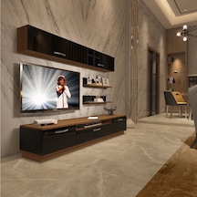 Decoraktiv Trendstyle 5 Slm Tv Ünitesi Tv Sehpası Ceviz - Siyah