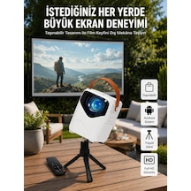 Hd Ayaklı Portatif Projeksiyon Cihazı Android İşlemcili Sinema Projektörü