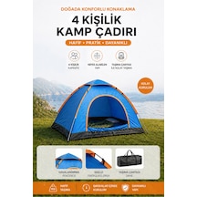 Kamp Çadırı 4 Kişilik Kolay Kurulum Yeşil