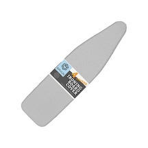 Savuk Ütü Masası Örtüsü Ve Pedi Standart Boyut Silikon Kaplamalı 4 Katlı 38 X 137 Cm Ekstra Ağır Hizmet Kalın Dolgu, Isı Yansıtıcı, Yapışmaz Kavurma Ve Leke Dayanıklı Açık Ahşap