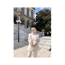 Unika Boutique Arya Takım Lacivert Beyaz