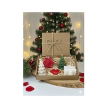 5'li Yılbaşı Mum Konsepti Noel Mumları Çok Renkli