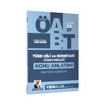 Yediiklim Yayınları 2027 Meb Ags Öabt Türk Dili Ve Edebiyatı Öğretmenliği Eski Türk Edebiyatı Konu Anlatımı