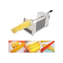 Sones Paslanmaz Çelik Manuel Spiral Tornado Kulesi El Sallama Patates Döner Cips Twister Dilimleyici Kesici Diğer