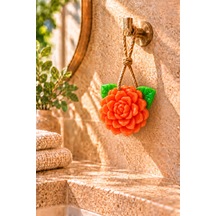 Dekoratif Kokulu Sabun & Peeling Etkili Asılabilir Dekoratif Banyo Sabunu & Turuncu Yasemin Şekilli Katı Sabun 10,5x9,5 Cm - 938181363 Diğer