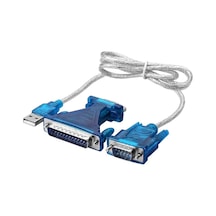 Usb 2.0 - Rs-232 Seri Bağlantı Noktası Kablosu + 9 Pin To 25 Pin
