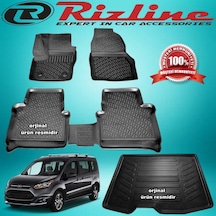Ford Connect 3D Paspas+Bagaj Havuzu Siyah 2014-2019 Arası Rizline N11.29000