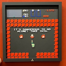 Zelda - Yalnız Gitmek Tehlikeli 3d Baskı Tablo Çerceve